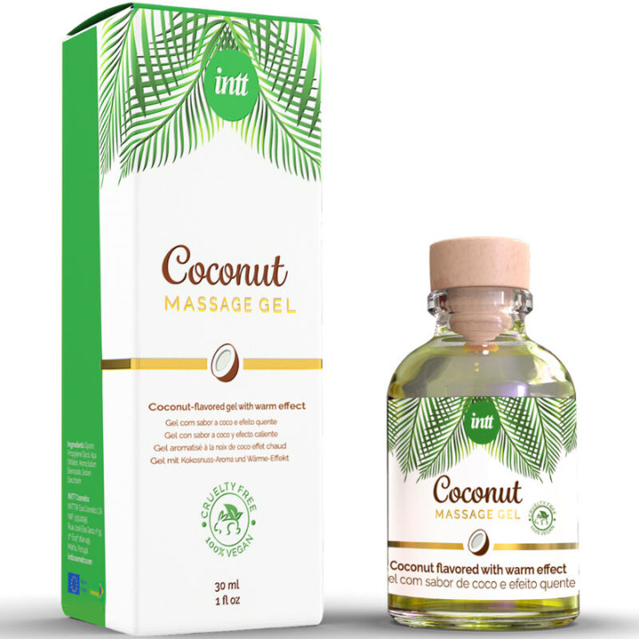 Intt - Veganes Massagegel Mit Kokosnussgeschmack Und Erwrmender Wirkung