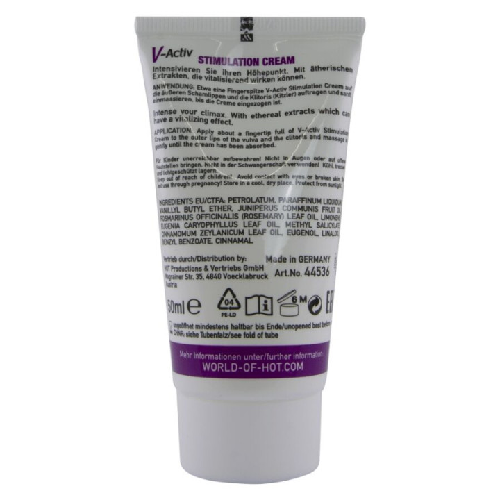 Hot - v-Activ Crema Stimolante Donna 50 ml