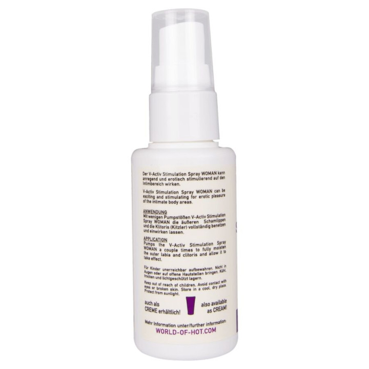 Hot - Spray Estimulante v-Activ Para Mulheres 50 ml