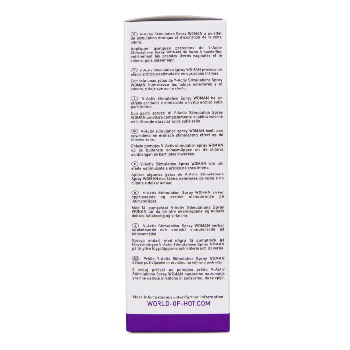 Hot - Spray Estimulante v-Activ Para Mulheres 50 ml