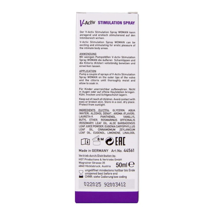 Hot - v-Activ Spray Stymulujący Dla Kobiet 50 ml
