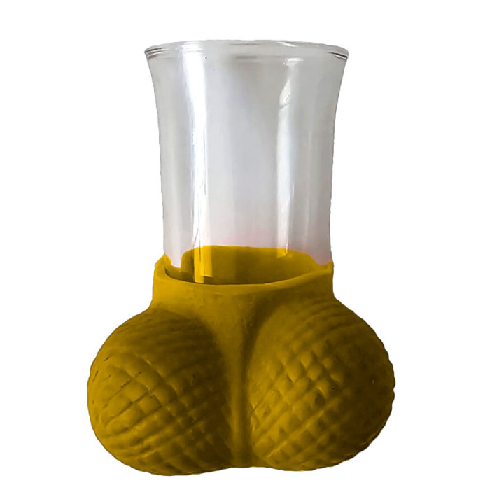Diablo Picante - Vaso de Chupitos Dorado