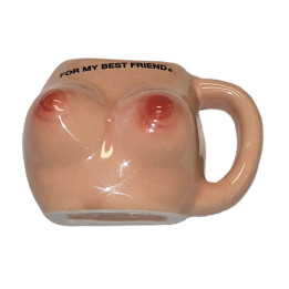 Diablo Picante – Breast Magnet in Ceramic Mug “For my Best Friend”