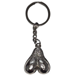 Diablo Picante - Silver Eggs Metal Keychain