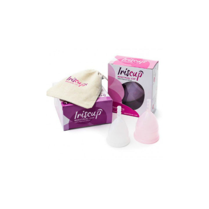 Iriscup - Coppa Mese Grande Rosa + Sacchetto Sterilizzatore Gratuito