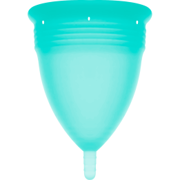 Stercup - Fda Silikon-Menstrualcup Aquamarin - Grösse l