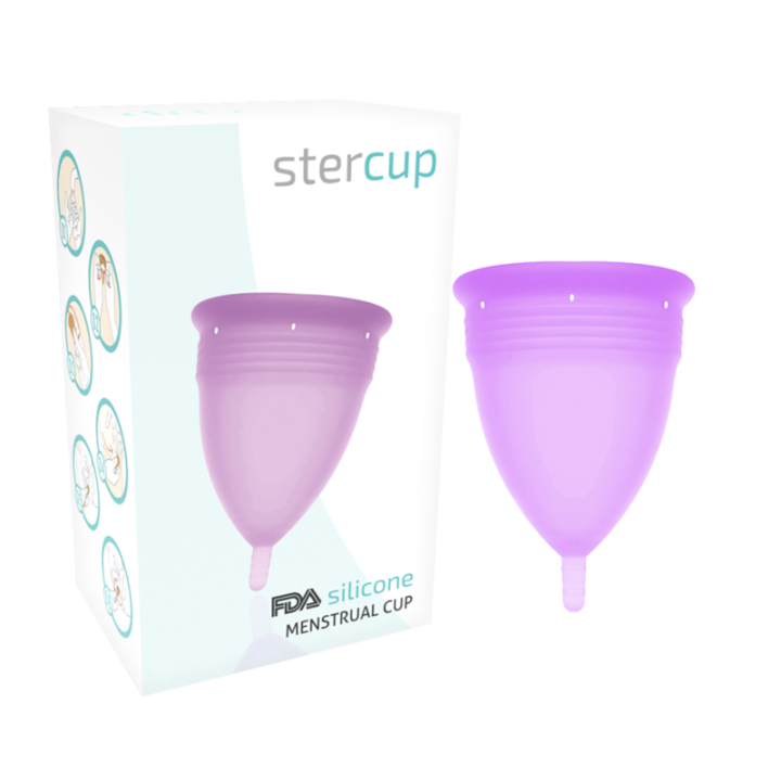 Stercup - Copo Menstrual de Silicone Fda Lilac - Tamanho s