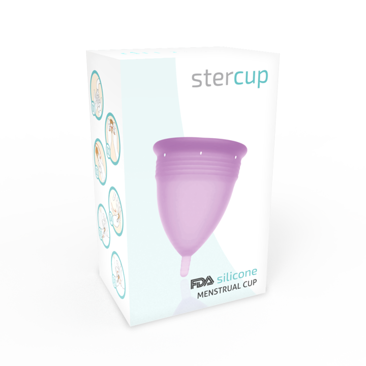 Stercup - Copo Menstrual de Silicone Fda Lilac - Tamanho s