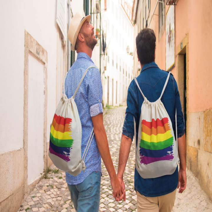 Pride - Bawelniany Plecak z Flaga Lgbt