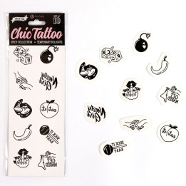 Secret Play - Set di 10 Tatuaggi Temporanei Della Collezione Spicy