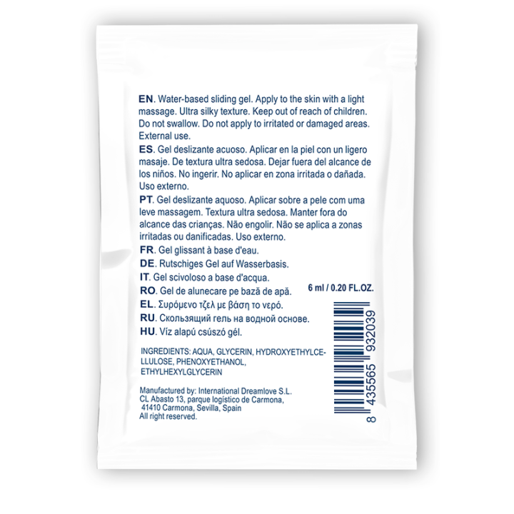 Waterfeel - Gel Scorrevole Neutro a Base Acqua 6 ml