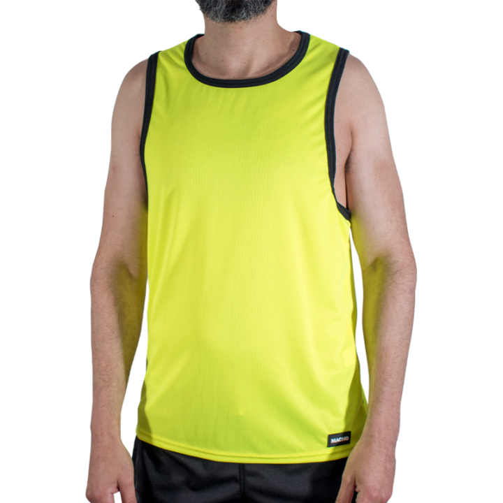 Macho - Cmv001 Żółta Koszulka na Siłownię l/xl