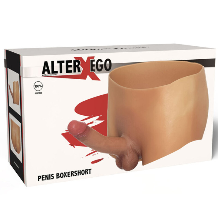 Hidden Desire - Alter Ego Bóxer Con Pene 18 cm Natural Talla l