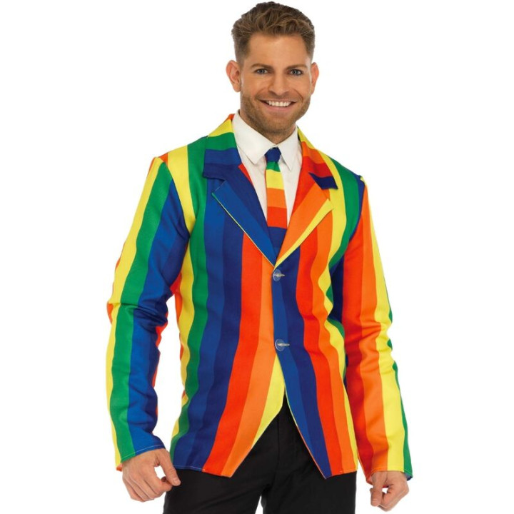 Leg Avenue - Marynarka + Krawat Rainbow s