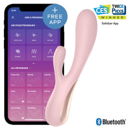 Satisfyer - Mono Flex Rosa Com Aplicativo