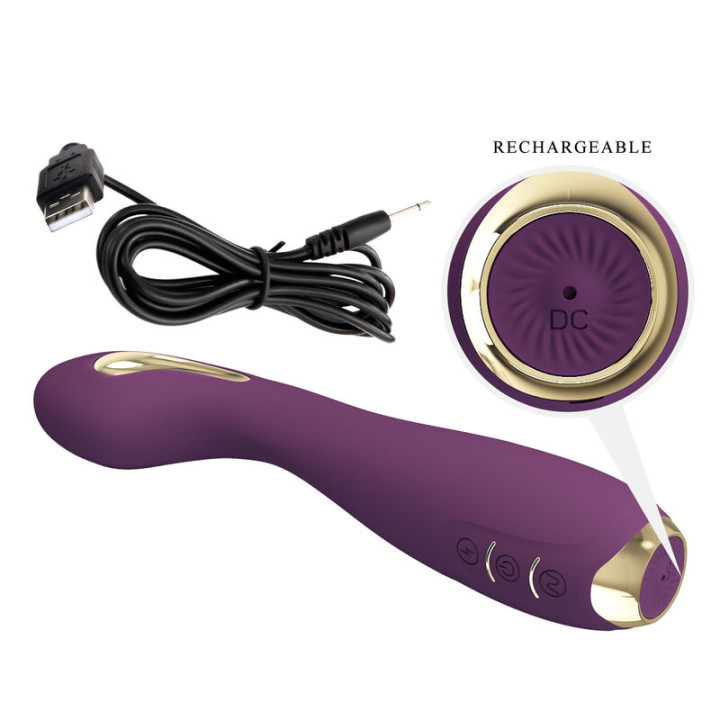 Pretty Love - Hector Electroshock Vibrator by App Control Purple