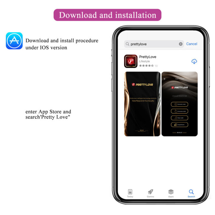 Pretty Love - Hector Vibrador Electroshock Por App Control Roxo