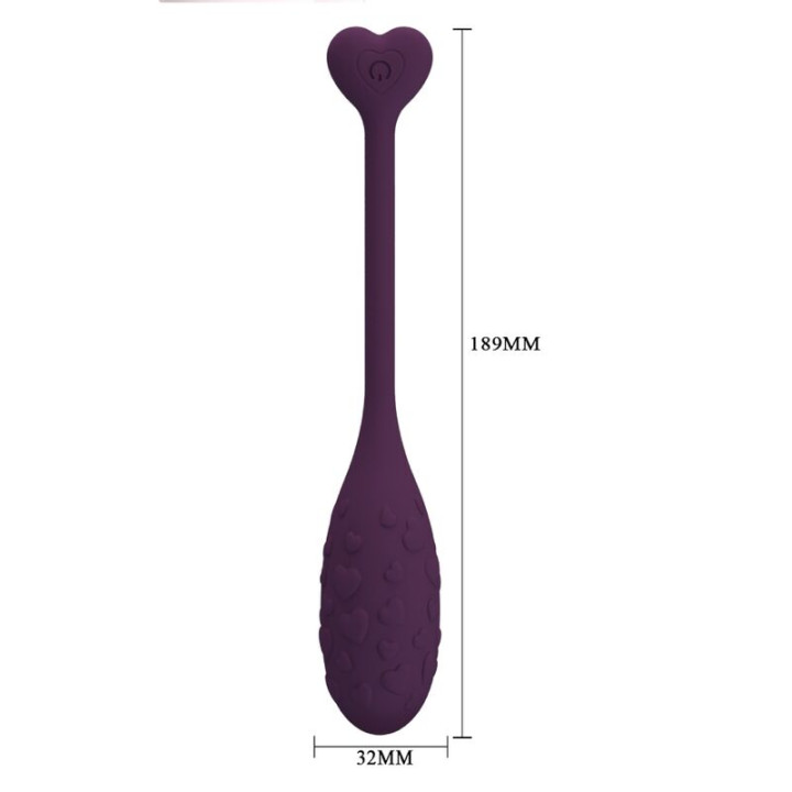 Pretty Love - Fisherman App Controlled Vibrating Egg Lila