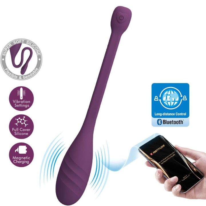 Pretty Love - Vibratore Controllato da App Leviathan Viola