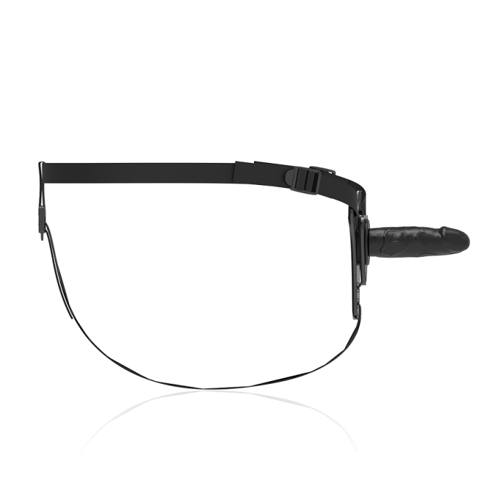 Fetish Submissive Harness - Silicone Noir Réaliste 15 cm