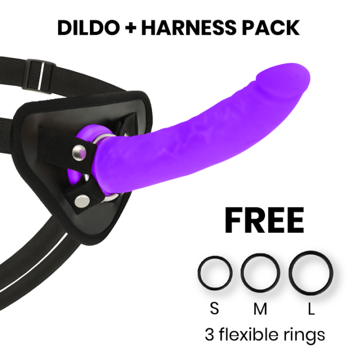 Delta Club - Toys Arnes + Dong Silicone Viola 20 cm -o- 4 cm