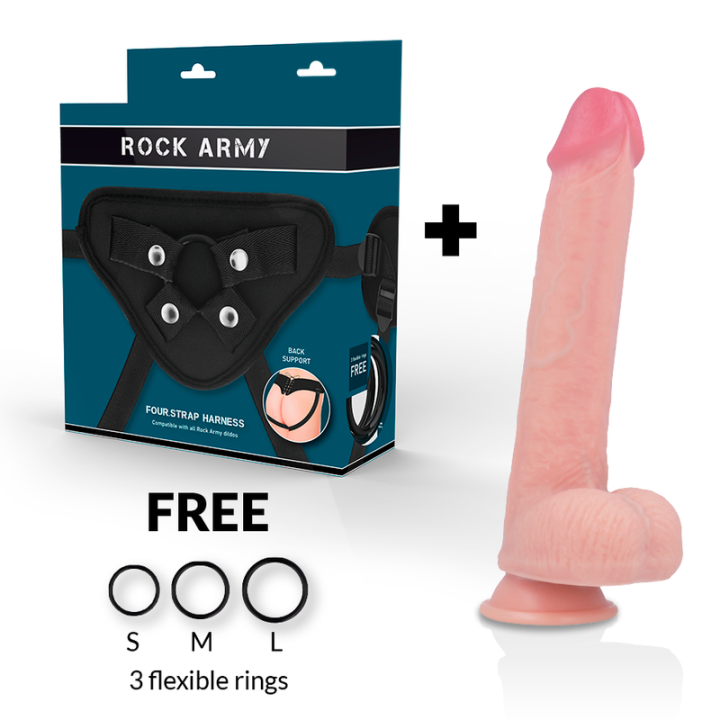 Rockarmy - Arn s + Dildo in Silicone Liquido Premium Kingcobra 24 cm -o- 4.77 cm