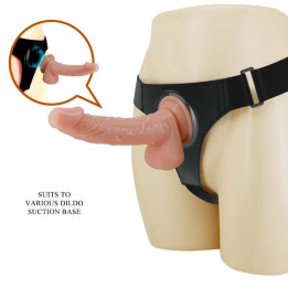 Pretty Love - Harness-Hose Universal-Harness Mit Dildo Kevin 19 cm Natural