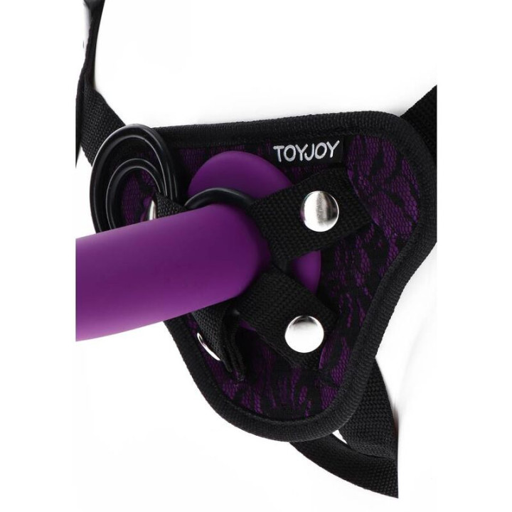 Get Real - Harnais en Dentelle Strap-on Violet
