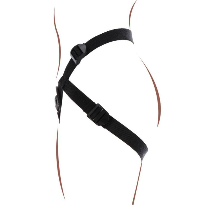 Get Real - Strap-on-Vergnügungsgeschirr Schwarz