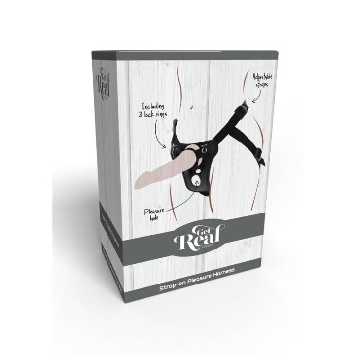 Get Real - Harnais de Plaisir Strap-on Noir