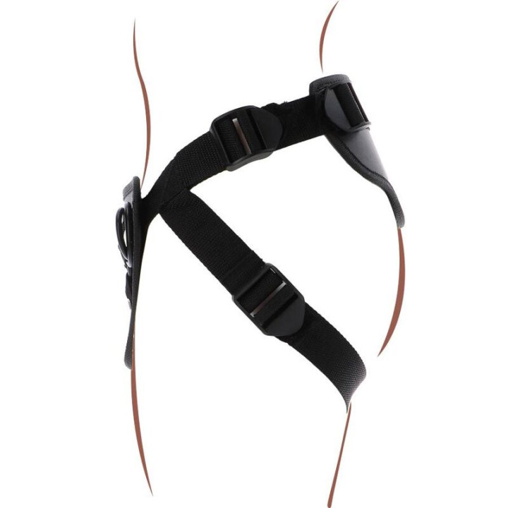 Get Real - Strap-on Deluxe Harnés Negro