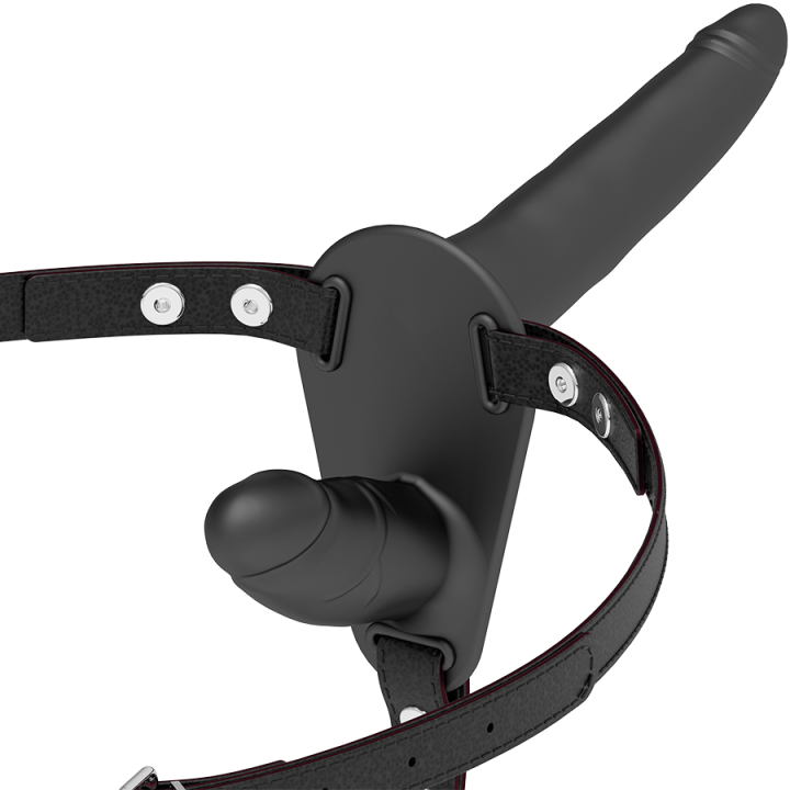 Fetish Submissive Harness - Doble Penetración Negro