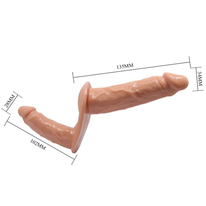 Baile - Ultra Leidenschaftlicher Doppelte Dildos Mit Geschirr