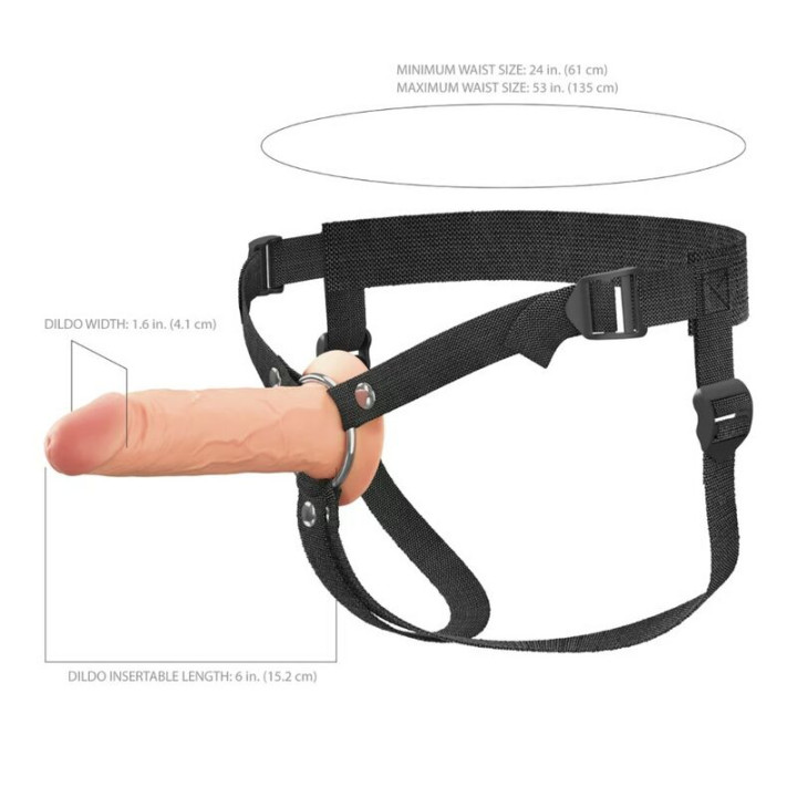 Fantasy x-Tensions Elite - Strap-on in Silicone Cavo da 15,2 cm