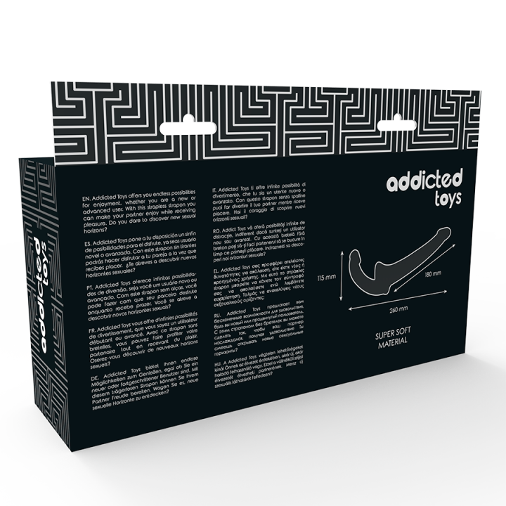 Addicted Toys - Dildo With Rna s Without Subjection Black