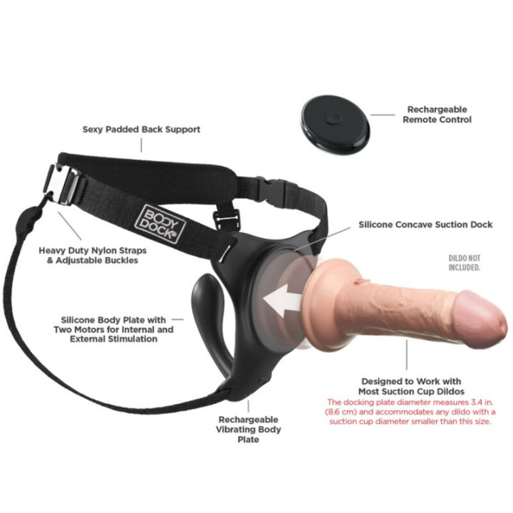 Pipedreams - Harnais Body Dock g-Spot Pro