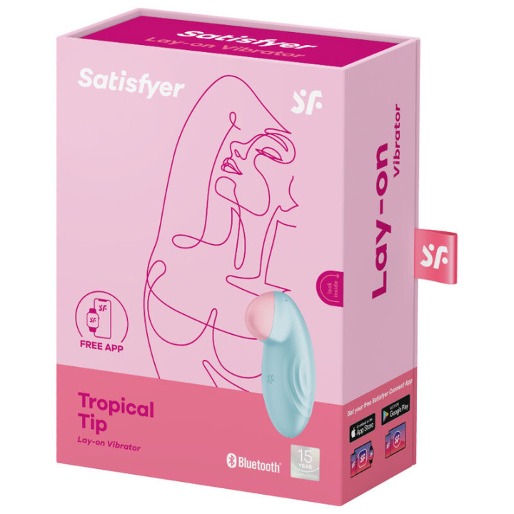 Satisfyer - Tropical Tip Lay-on Vibrator Blue