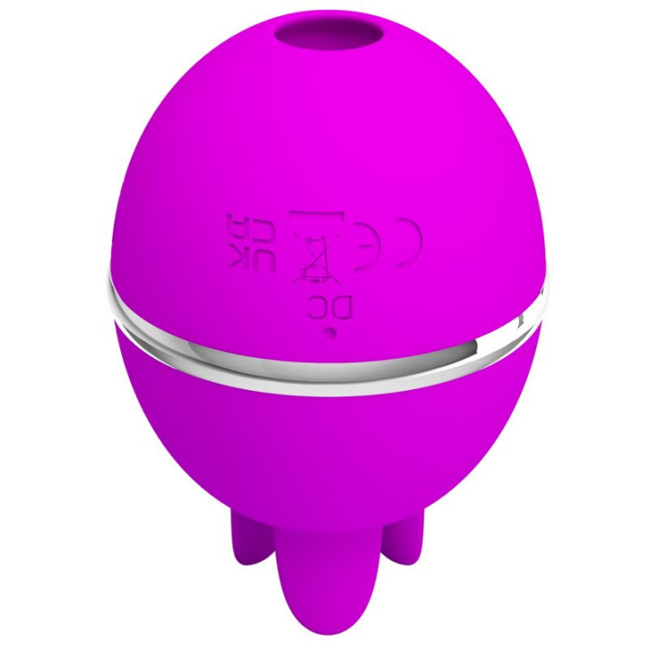 Pretty Love - Vibrador de Silicone Redondo Roxo Bola Gemini