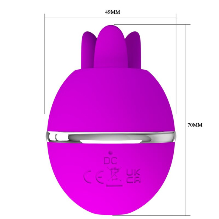 Pretty Love - Vibratore in Silicone Tondo Viola Gemini Ball
