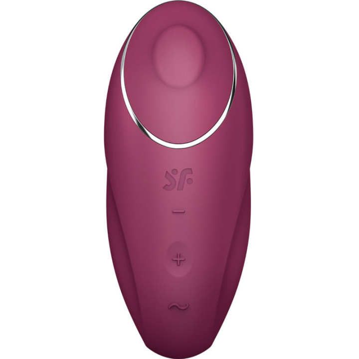 Satisfyer - Tap & Climax 1 Vibrador Lay-on Vermelho