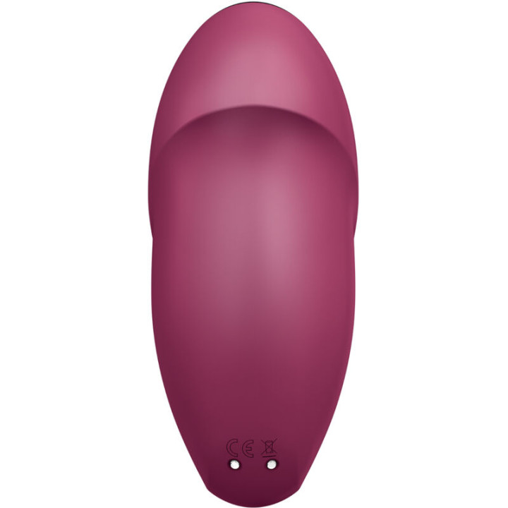 Satisfyer - Tap & Climax 1 Vibrador Lay-on Vermelho