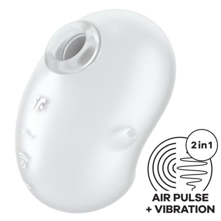 Satisfyer - Cutie Ghost Vibrateur Poser Blanc