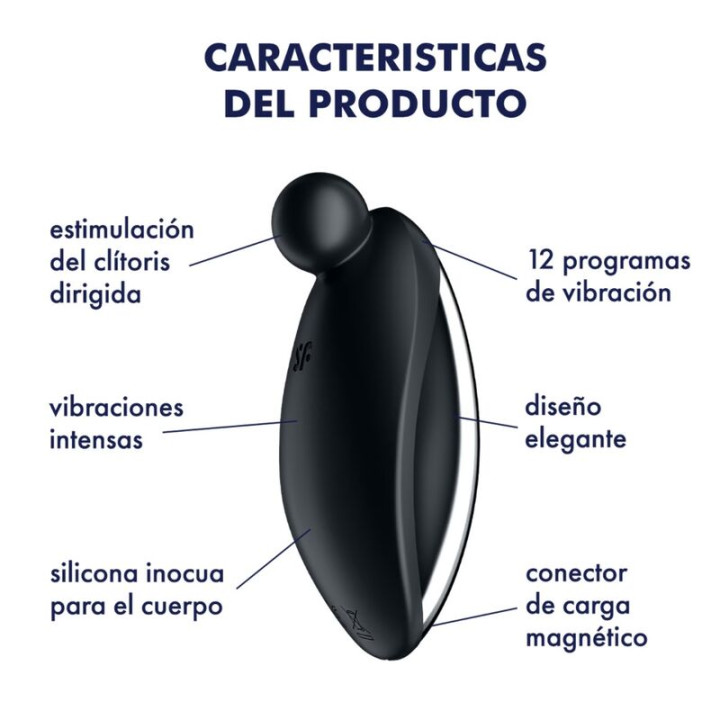 Satisfyer - Spot on 2 Lay-on Vibrator Black