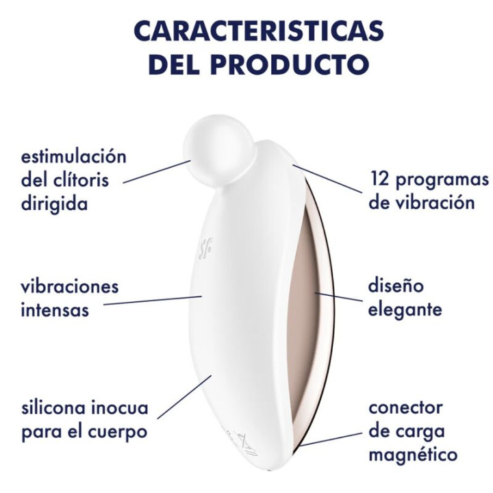 Satisfyer - Spot on 2 Wibrator Nakladany Bialy