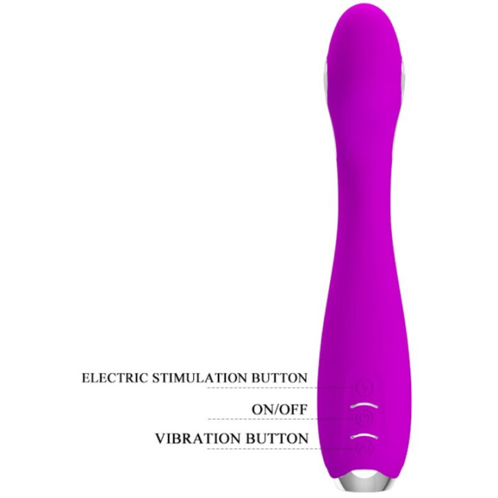 Pretty Love - Vibratore Elettroshock Ricaricabile Hector Impermeabile Viola