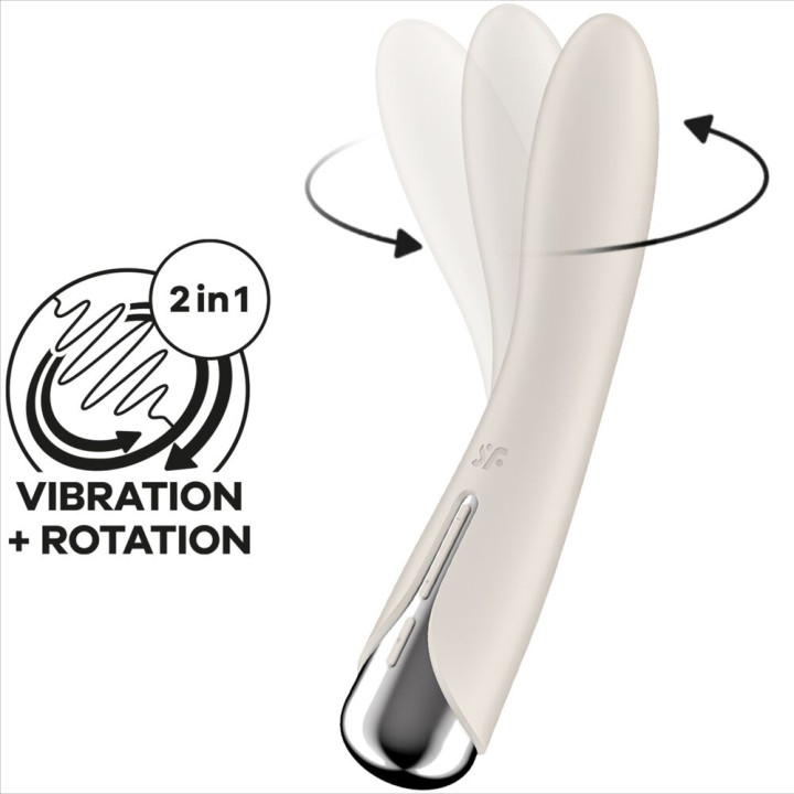 Satisfyer - Vibrador Rotador Bege Spinning Vibe 1 g-Spot Beige
