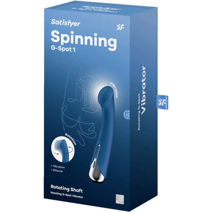 Satisfyer - Spinning g-Sport 1 Vibratore Rotatore Blu