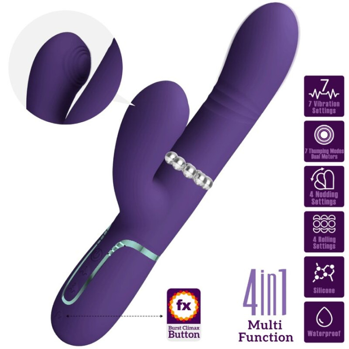 Pretty Love - Vibrateur Multifonction g-Spot Violet