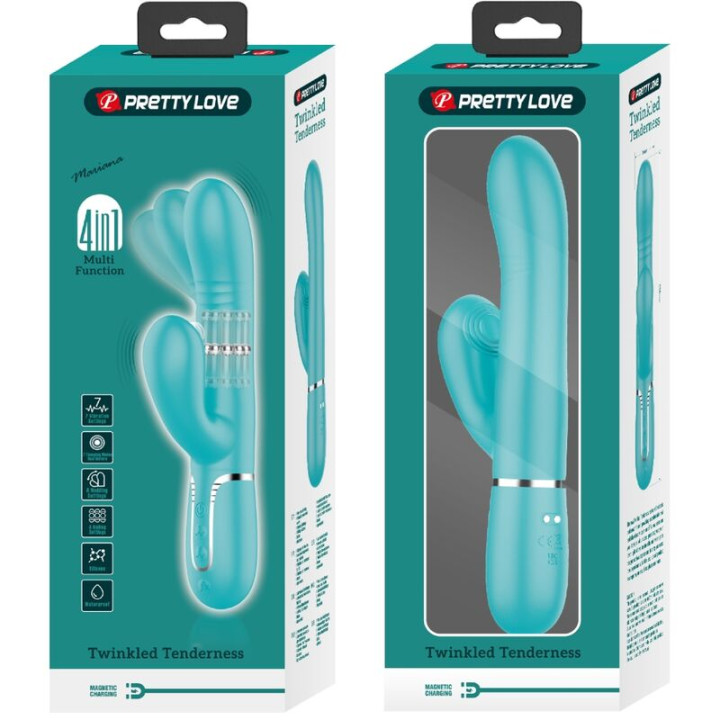 Pretty Love - Vibrador Punto g Multifunción Verde Agua
