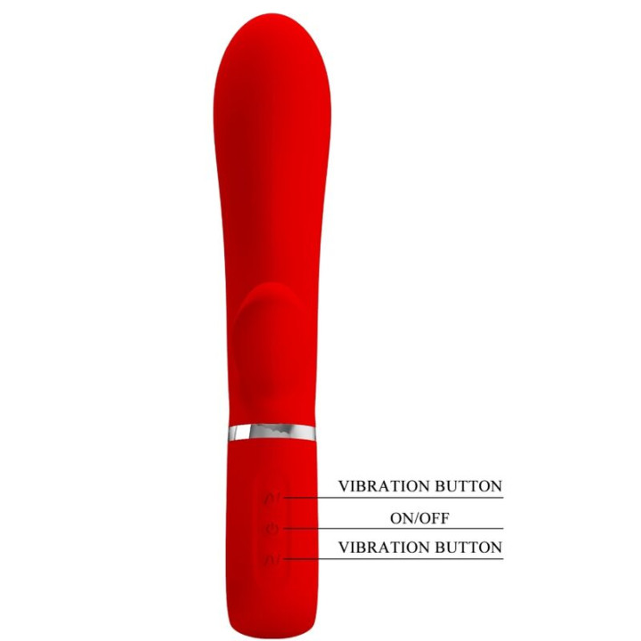 Pretty Love - Vibratore Multifunzione g-Spot Thomas Rosso